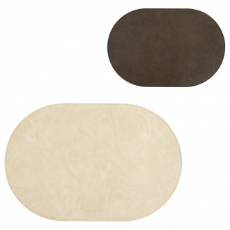 Салфетка сервировочная Pool, 30х45 см, темно-коричневая/молочная