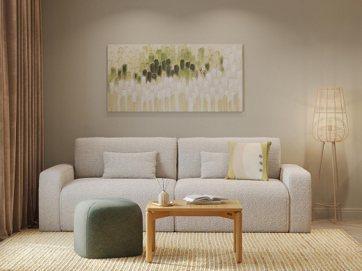 Чехол на подушку из хлопка с принтом Rice plantation из коллекции Terra, 45х45 см