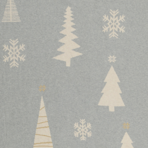 Плед из хлопка с новогодним рисунком Christmas tree из коллекции New Year Essential, 130х180 см