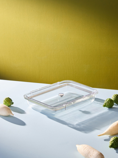 Контейнер для запекания и хранения Click Glass с крышкой, 1,4 л