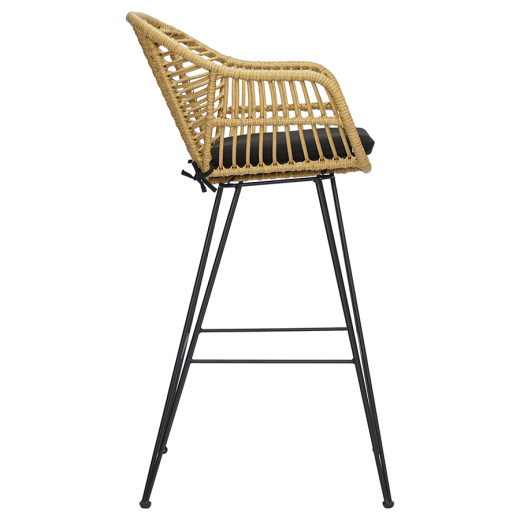 Стул барный Vetle Bent, ротанг