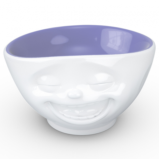 Чаша Laughing, 500 мл, белая/лавандовая