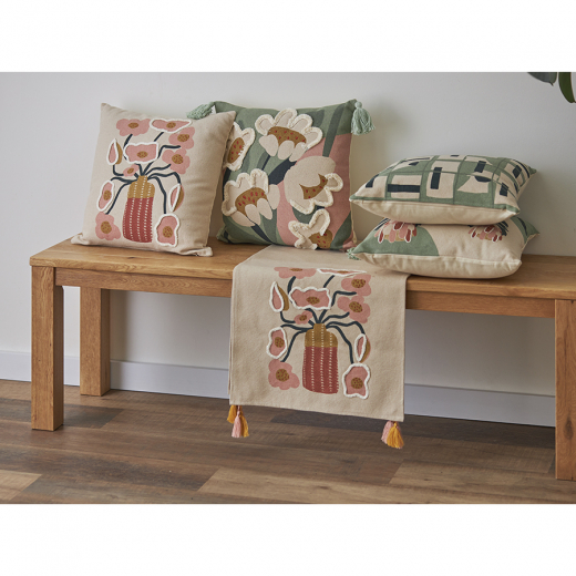 Подушка декоративная Forest flower из коллекции Ethnic, 45х45 см