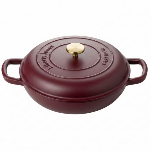 Сотейник с крышкой из коллекции "Шеффилд", Ø30 см, 4 л, бургунди