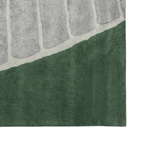 Ковер из хлопка с рисунком Tea plantation из коллекции Terra, 200х300 см