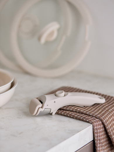 Набор посуды для приготовления со съемной ручкой Smart Ceramic, 7 предметов, молочный