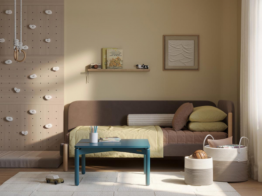 Столик кофейный Saga, 75х75 см, сине-зеленый