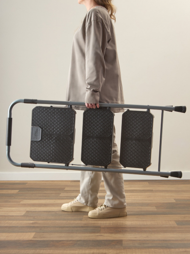 Стремянка Stable, 3 ступени, 1 м, черная