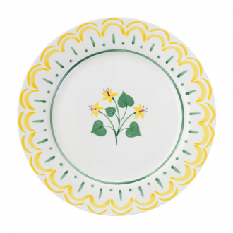 Тарелка десертная "Летний час", Ø20 см, желтая