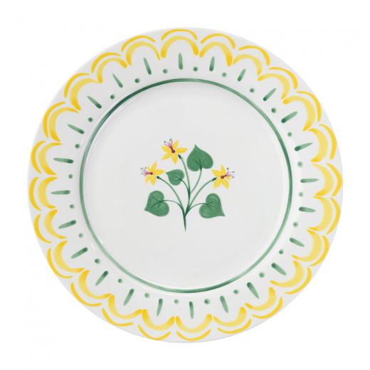Тарелка десертная "Летний час", Ø20 см, желтая