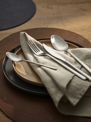 Набор столовых приборов Pure, серебристые матовые, 24 пред.