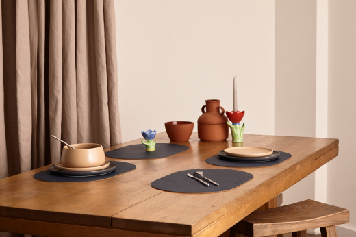 Салфетка сервировочная Pool, 30х45 см, синяя/коричневая