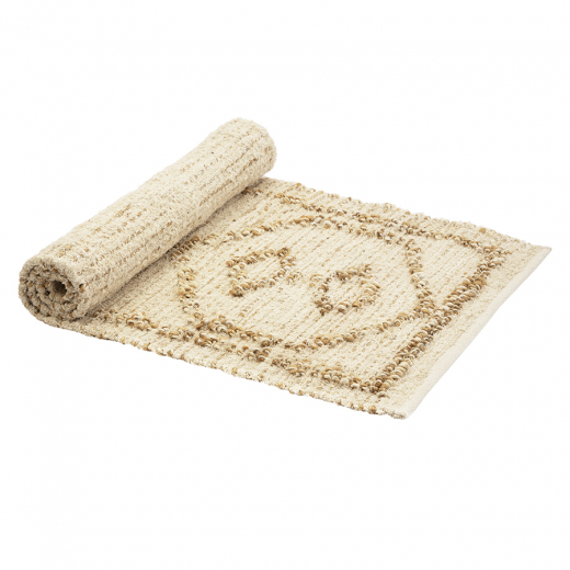 Ковер из джута и переработанного хлопка Kolkata из коллекции Ethnic, 70x160см