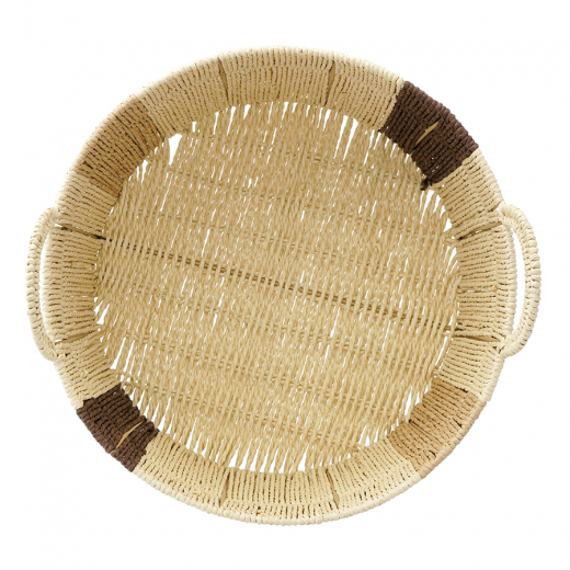 Корзина плетеная круглая Bodhran Chocolate из коллекции Ethnic, размер L