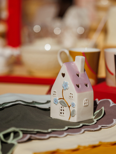 Домик из фарфора с подсветкой Skagen из коллекции Easter Essential, 15 см