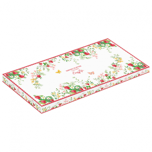 Блюдо прямоугольное Jardin Des Fraises, 36х15 см