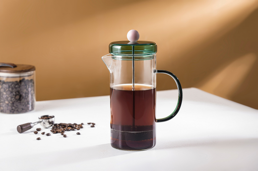 Френч-пресс Orb, изумрудный/розовый, 900 мл