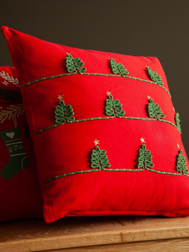 Чехол на подушку Christmas forest из коллекции New Year Essential, 45х45 см