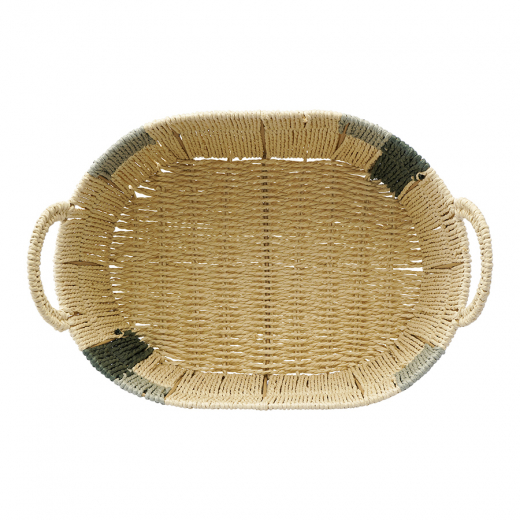 Корзина плетеная овальная Bodhran Sage из коллекции Ethnic, размер S