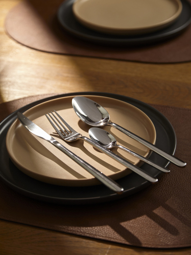 Набор столовых приборов Pure, серебристые глянцевые, 24 пред.