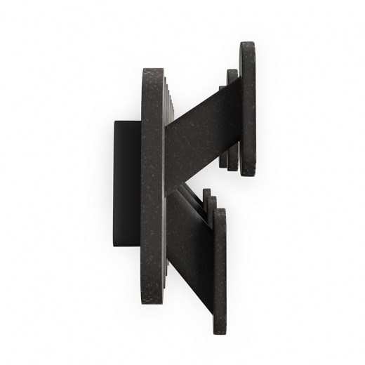 Вешалка настенная Tempo, 6 крючков, черная