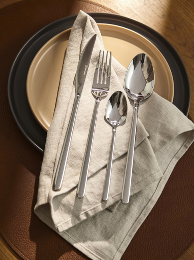 Набор столовых приборов Pure, серебристые глянцевые, 16 пред.