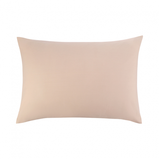 Комплект постельного белья из премиального сатина бежевого цвета из коллекции Essential, 200х220 см