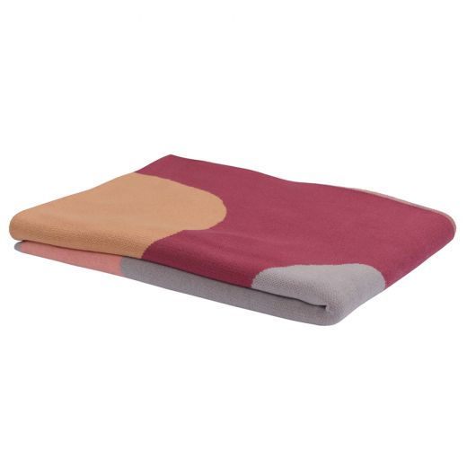 Плед из хлопка с авторским принтом из коллекции Freak Fruit, 130х180 см