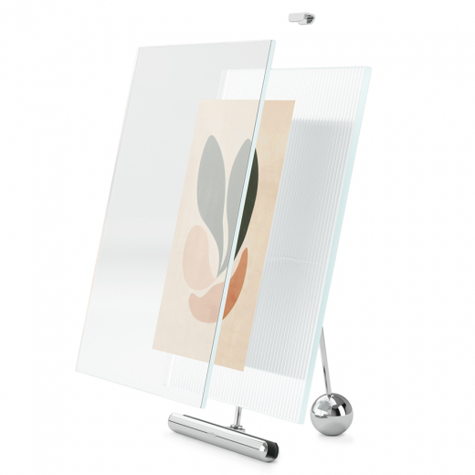 Фоторамка Flute, 20х23 см, хром