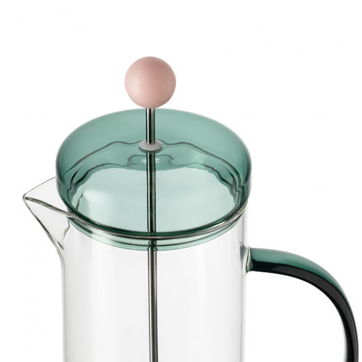 Френч-пресс Orb, изумрудный/розовый, 900 мл