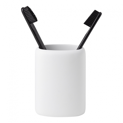 Стакан для зубных щеток Slim, белый