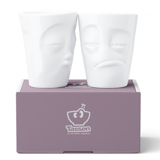 Набор кружек Kissing & Snooz, 350 мл, белый, 2 шт.