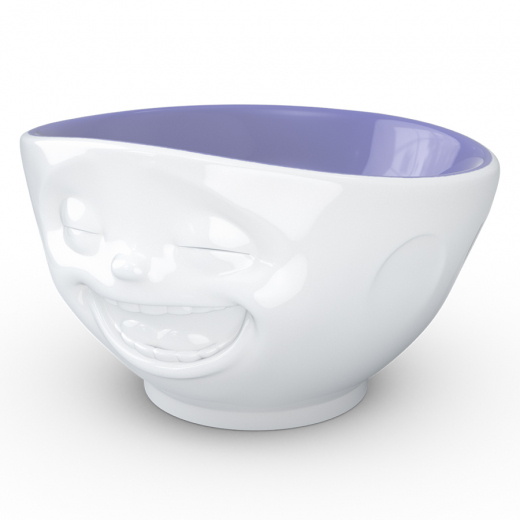 Чаша Laughing, 500 мл, белая/лавандовая