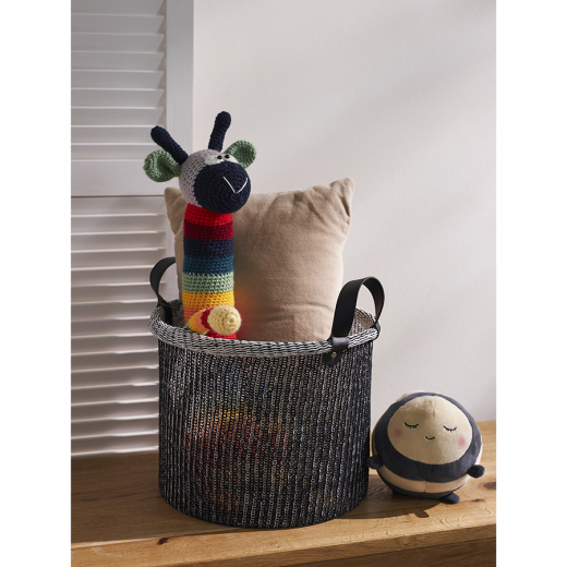 Корзина для хранения Sustainable collection, Ø32х28 см, черная