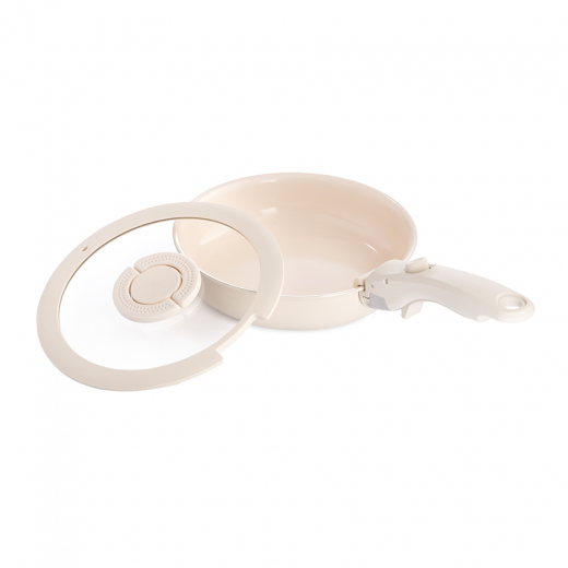 Сковорода с крышкой и съемной ручкой Smart Ceramic, Ø20 см