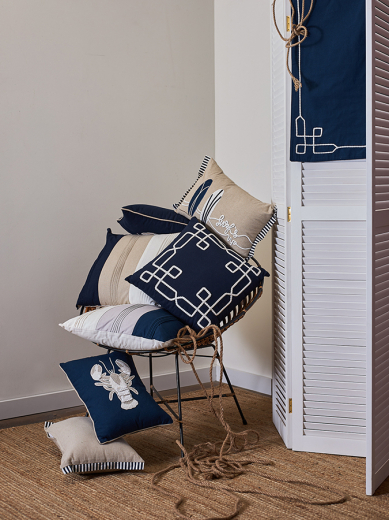 Подушка декоративная Navy story из коллекции Sea treasures, 45х45 см