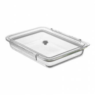 Контейнер для запекания и хранения Click Glass с крышкой, 1,4 л
