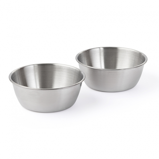 Миска двойная на подставке Плато цвета мокко из коллекции Pets Essential
