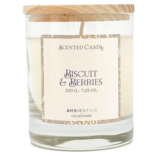 Свеча ароматическая Gifting, Bisquit&Berries, 40 ч