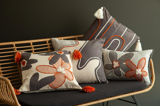 Чехол на подушку Stone flowers из коллекции Ethnic, 30х45 см