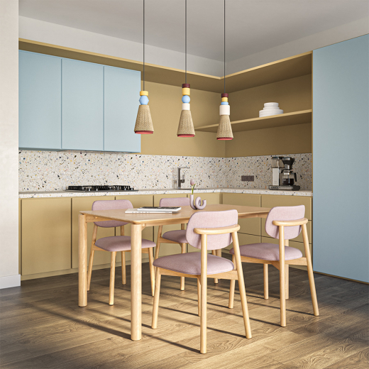 Светильник подвесной Atelier, Ø16х40 см, лавандовое ретро