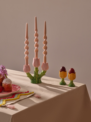 Подсвечник Floret для трех свечей из коллекции Blossom, 20 см