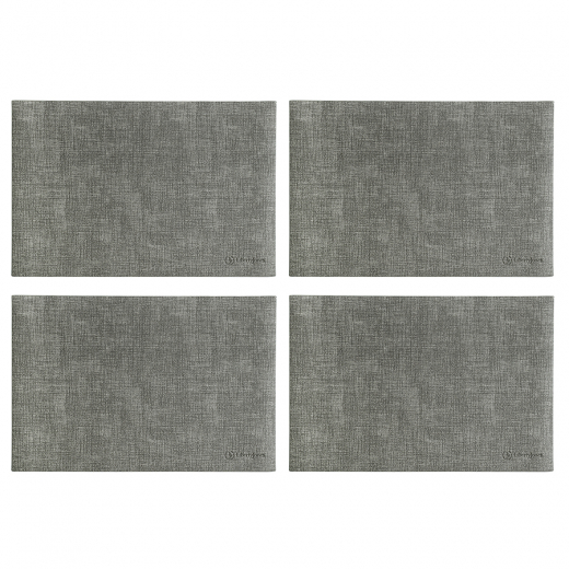 Набор из 4-х сервировочных салфеток Leanera, 30х45 см, серые