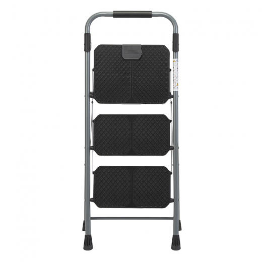 Стремянка Stable, 3 ступени, 1 м, черная