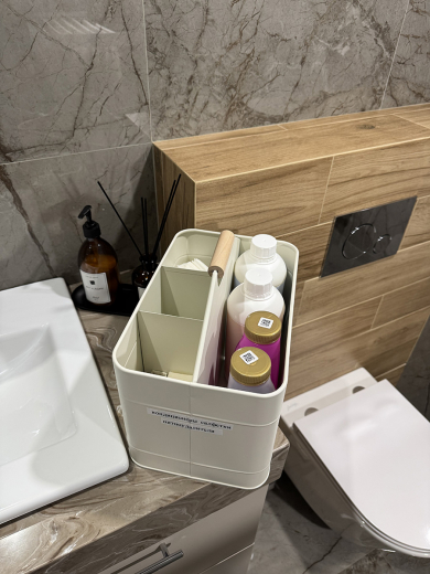 Органайзер для моющих средств Irmel, молочный