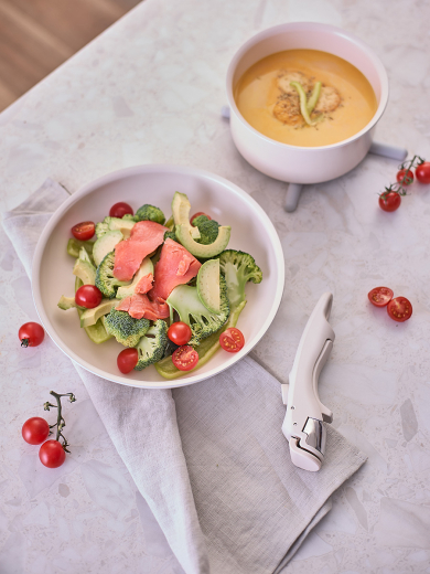 Набор посуды для приготовления со съемной ручкой Smart Ceramic, 7 предметов, цвета топленого молока