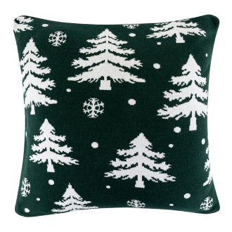 Подушка вязаная с новогодним рисунком Морозный Лес
из коллекции New Year Essential, 45x45 см
