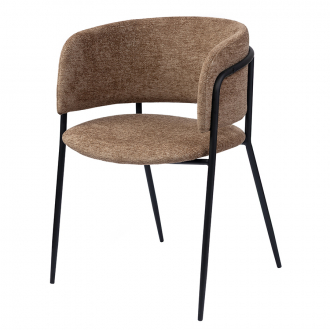 Стул Helning, мягкий шенилл, серо-коричневый