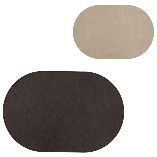 Салфетка сервировочная Pool, 30х45 см, коричневая/бежевая