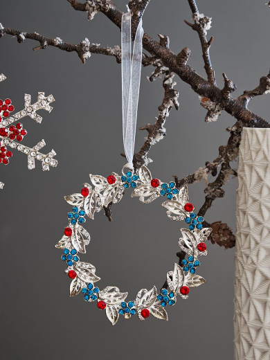 Набор елочных украшений Christmas diamonds из коллекции New Year Essential, 4 шт.